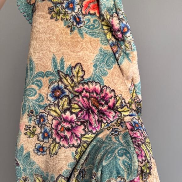 Johnny Was Ledona Sherpa jacket - B47121-6 - plush - cardigan - FLAWED - size S - Picture 5 of 12